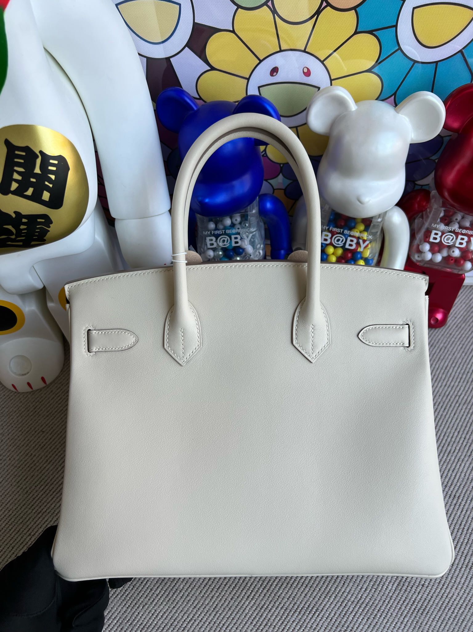 에르메스 버킨백30 화이트 금장 스위프트